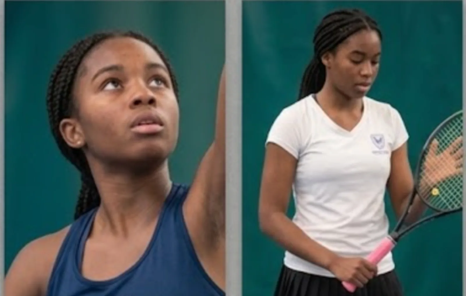 Joueuse de tennis en action